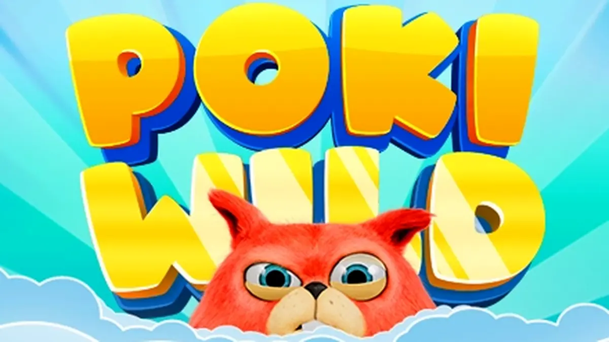 Tampilan layar permainan slot Poki Wild dengan nuansa retro